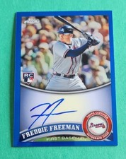 Freddie Freeman player worn jersey patch baseball card (Atlanta Braves)  2018 Topps Walmart Holiday #WHRFF