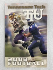 CFB Tennessee Tech Golden Eagles 2003 Football Schedule Card