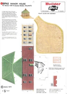 Maqueta Ferrocarril Constructor Plus BPN2 Casa Manor Calibre N Nuevo Kit de Tarjeta Sellada - Imagen 1 de 1