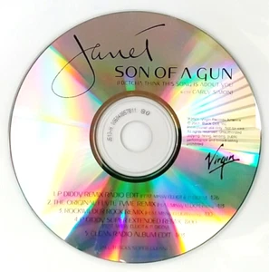 (CD) Janet With Carly Simon - Son Of A Gun, Promo, Single, EX, 5 Tracks, Rare. - Picture 1 of 1