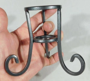 Sphere Display Stand Scroll Design Dark Silver Medium Size - Picture 1 of 11