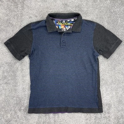 Robert Graham Shirt Mens Medium Collared Short Sleeve Blue Foto 1 de 4