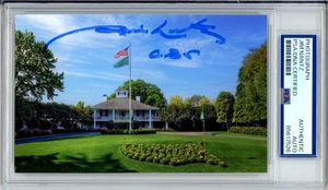 JIM NANTZ FIRMATO MASTERS GOLF FOTO IMMAGINE PSA DNA COA AUTOGRAFO "CBS" CITAZIONE - Foto 1 di 2