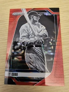 2025 Panini Prizm Ty Cobb #191 Red Pulsar Prizm #d 284/399 Detriot - Picture 1 of 3