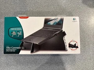 NEW LOGITECH ALTO CONNECT NOTEBOOK LAPTOP STAND + 4-PORT USB 2.0 HUB 939-000006 - Afbeelding 1 van 3
