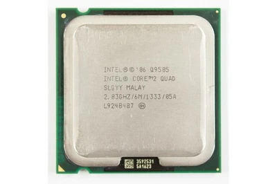 ntel Core 2 Quad Q9505 2.83 GHz SLGYY Quad-Core  1333 MHz 95 W CPU Processor - Image 1 of 4