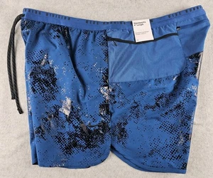 Nike Dri Fit ADV 4" Men's Brief Lined Running Shorts Size Blue Reflective XXL - Picture 1 of 9