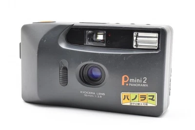 【Exc】Kyocera P Mini 2 AF Panorama 35mm Cámara Fotográfica 32mm F3.8 Lente Probada Funcionando Foto 1 de 4