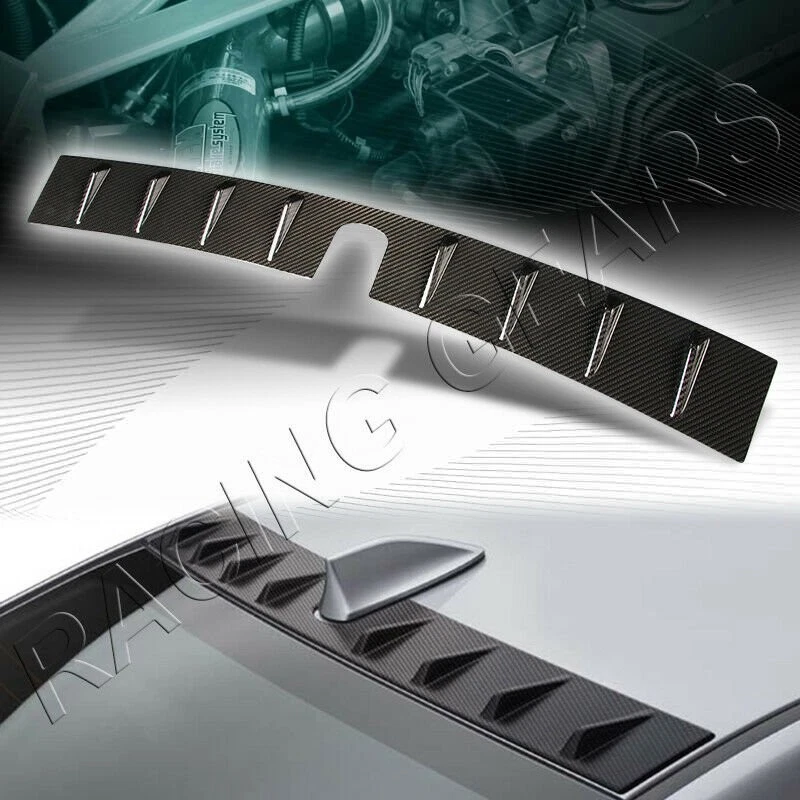 ALERÓN VORTEX TECHO TRASERO FIBRA CARBONO REAL ALETA DE TIBURÓN AJUSTE 15-21 SUBARU WRX STI Foto 1 de 4