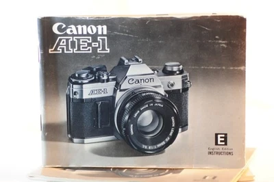 Canon AE-1 AE1 35mm FILM camera instruction owner's manual guide vintage - Image 1 of 3