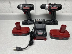 Craftsman 19.2v C3 - 2 Piece Set w/ Batteries & Charger (Box 14) - Picture 1 of 2