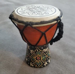 Mini Flower Pattern Djembe - Picture 1 of 3