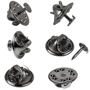 120 Pairs Silver Butterfly Clutch Tie Tacks Pin Back Metal Locking Replacement w - Picture 1 of 7