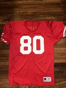 San Francisco 49ers Jerry Rice jersey mens size 52 red Champion - Picture 1 of 8
