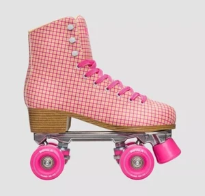 IMPALA Quad Roller Skates, Pink Tartan, Woman’s, Vegan Approved, Size UK 4 EU 37 - Picture 1 of 15