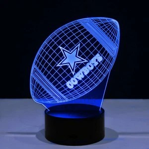 Dallas Cowboys Lámpara de Luz LED Coleccionable Dak Prescott Romo Ezekiel Elliott Regalo - Imagen 1 de 9