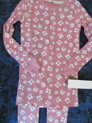 NWT 10 Tea Collection Mauve Flip Flop Long Sleeve Pants Pajamas PJ - Image 1 of 2