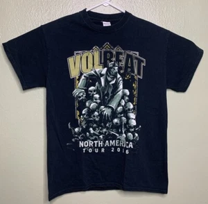 Camisa Volbeat 2016 North America Tour Para Hombres Talla M Negra Gráfica Calavera Banda de Rock - Imagen 1 de 5