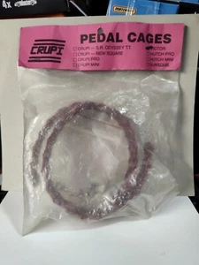Crupi old school BMX Beartrap NOS pedal cages fit Crupi SUNTOUR pedals Red - Picture 1 of 11