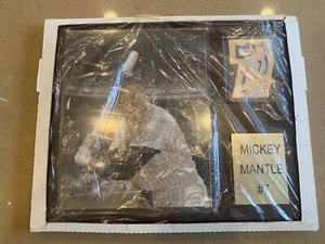 MICKEY MANTLE Framed Plaque Photo and Card New York Yankees MLB Wall Decor NYY - Picture 1 of 6