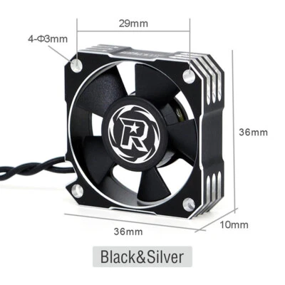 Rocket 35mm Motor Cooling Fan 21000RPM for 1/10 1/12 1/8 RC Car Brushless Motor - Image 1 of 4