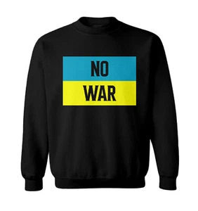 No War - Ukraine Flag Peace Ukrainian Pride Support Toddler Crewneck Sweater - Picture 1 of 8