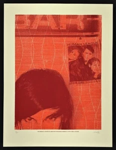 Human League POSTER Loopstation signiert Siebdruck Lil' Tuffy San Francisco 2006 - Bild 1 von 1