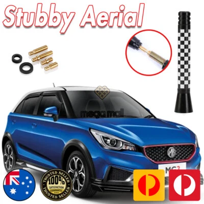 Antena / Antena Stubby Bee Sting para MG MG3 Negro Blanco Racing Flag 7.5CM Foto 1 de 4
