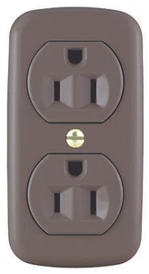 Receptáculo eléctrico Aspire, 2 polos, 15 A, 125 V, cableado conector coaxial - Imagen 1 de 1
