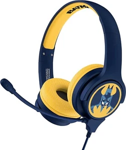 Batman Children Study Detachable Microphone DC Wired Headphone Handset Universal - Picture 1 of 8
