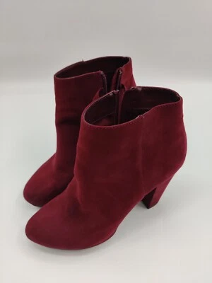 Botines para mujer Lauren Conrad rojos con lazo talla 10 Foto 1 de 4