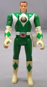 Vintage Green Ranger Tommy Mighty Morphin Power Rangers Flip Head Actionfigur  - Bild 1 von 9