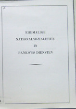 Byli narodowi socjaliści w służbach Pankowa NSDAP SED Denazyfikacja UfJ