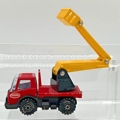 Vintage Red Tonka Truck w/ Yellow Picker Boom Bucket - Toy Car 1970s - Image 1 of 4