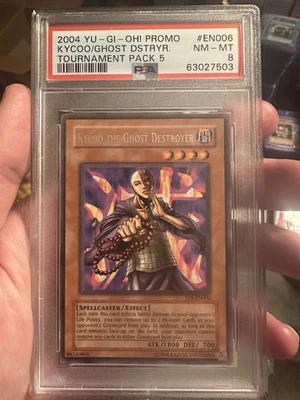 2004 Yu-Gi-Oh! Kycoo the Ghost Destroyer Tournament Pack 5 TP5 Rare PSA 8 - Image 1 of 2