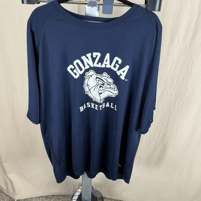 Gonzaga Bulldogs Men’s XXL T-shirt By Russell Dri-power - Navy W White Logo EUC - Image 1 of 4