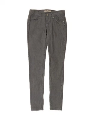 Pantalones informales ajustados LEVI'S 501 para mujer W25 L32 azul marino a rayas algodón BH06 Foto 1 de 3