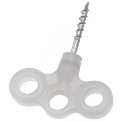 Three-eye Threaded  Wind Rope Camping Tent Nail With Luminous Effect Travel Peg - Image 1 of 4