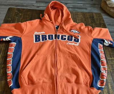 NFL DENVER BRONCOS 2XL G-III HANDS HIGH FULL ZIP PULLOVER HOODIE - Image 1 of 4
