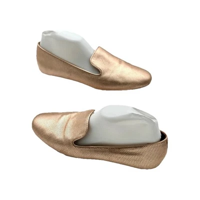 Mocasines Enzo Angiolini Mujer 9 Cuero Dorado Sin Cordones De Colección ¡Envío Gratis! Foto 1 de 4