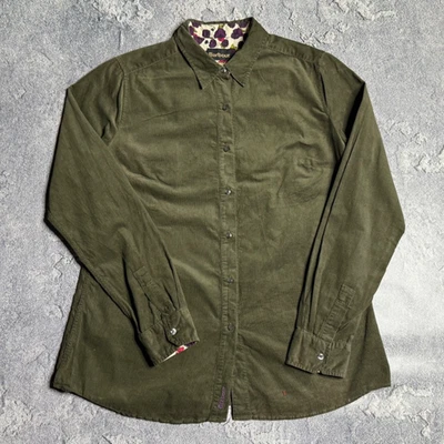 Camisa estampada casa de campo Barbour Cordoroy uk14 Foto 1 de 4
