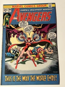 AVENGERS #104 THE WORLD ENDS! BRONZE AGE MARVEL! SCARLET WITCH! THOR! 1972 20c - Bild 1 von 9