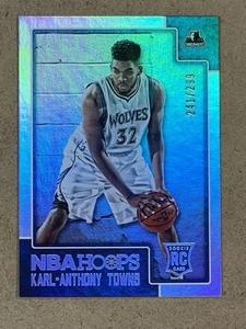 2015-16 PANINI HOOPS SILVER #289 KARL-ANTHONY TOWNS #D 241/299 - RC - Picture 1 of 2