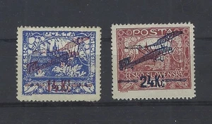 Tschechoslowakei Nummer 192-193 B postfrisch - Picture 1 of 1