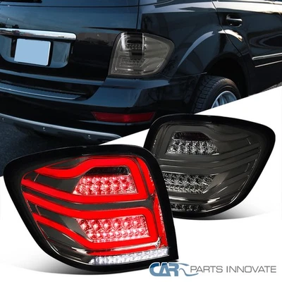 Smoke Tail Lights Fits 2006-2011 Mercedes Benz W164 ML-Class LED Bar Brake Lamps Foto 1 de 4