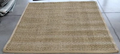 NATURAL / BEIGE 6' X 6' SQ Broken Thread Rug Reduced Price 1172757313 NF114A-6SQ - Image 1 of 4