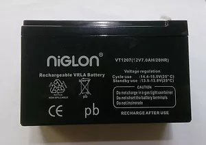 Batería de panel alarma antirrobo de punto doble 7,0Ah 7A 12V, Y7-12 (Yucel Yuasa Texecom) - Imagen 1 de 1