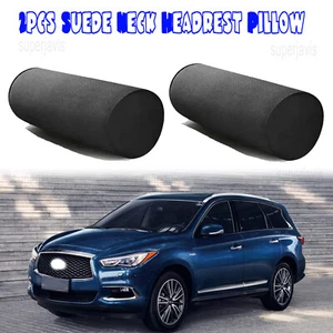 Suede Neck Headrest Pillow Cervical Spine Protection Cushion For Infiniti QX60 - Foto 1 di 11