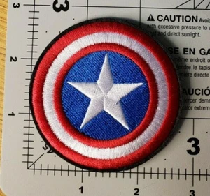 Toppa ricamata scudo Capitan America. Taglia a scelta - Foto 1 di 9