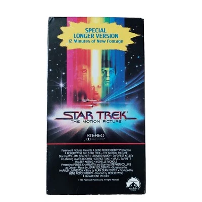 Star Trek : The Motion Picture VHS, 1989, Special Longer Version - Image 1 of 3